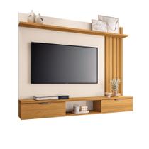 Painel Para TV Até 55 Polegadas 2 Portas Lets Cinamomo/Off White - HB Móveis