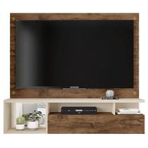 Painel Para Tv Até 55 Polegadas Black Jatobá Off White Painel Para Tv Até 55 Polegadas Black Jatobá Off White