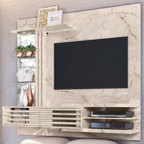 Painel para TV Até 55 Polegadas Frizz Supreme 2 Portas Calacata/Off White - Madetec Painel para TV Até 55 Polegadas Frizz Supreme 2 Portas Calacata/Off White - Madetec