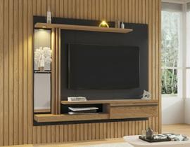 Painel para TV até 55 Polegadas LED Prateleira de Vidro Denver Painel para TV até 55 Polegadas LED Prateleira de Vidro Denver