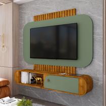 Painel para TV Até 55 Polegadas Lior 1 Porta Naturalle/Pistache - Pnr Móveis