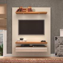 Painel para TV até 55 Polegadas London Off White e Freijó