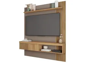 Painel Para Tv Até 55 Polegadas Moon Marrom Caemmun
