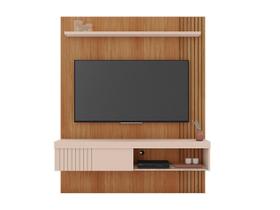 Painel Para TV Até 55 Polegadas Suspenso Sala Quarto Luxo Ripado Rack Luxo Completo