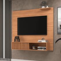 Painel Para Tv Até 55 Polegadas Tucson Com Porta de Correr Ripado Branco J Carvalho