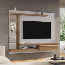 Painel para TV Até 55 Polegadas Volga 1 Porta com Led Naturalle/Off White - Pnr Móveis