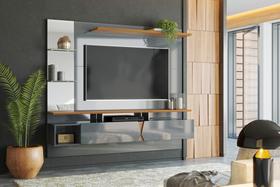 Painel para Tv até 55 Sala de Estar Com Espelho Intense Lukaliam Painel para Tv até 55 Sala de Estar Com Espelho Intense Lukaliam