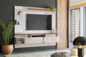 Painel para Tv até 55 Sala de Estar Com Espelho Intense Lukaliam