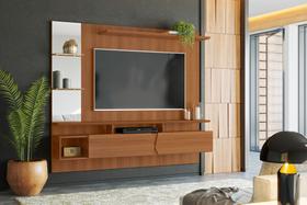 Painel para Tv até 55 Sala de Estar Com Espelho Intense Lukaliam