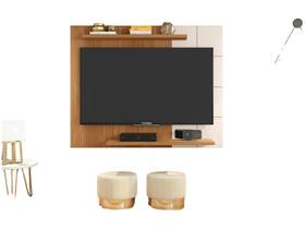 Painel para TV até 58" Caemmun Cross 2 Prateleiras