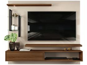 Painel para TV Até 60” DJ Móveis New Greco 2 Prateleiras