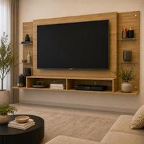 Painel para TV até 60" Multimóveis Nairóbi FG2739 Madeirado Painel para TV até 60" Multimóveis Nairóbi FG2739 Madeirado