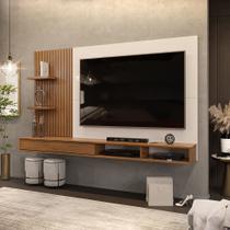 Painel para TV até 60 Polegadas 01 Porta Bento Freijó Off White DJ Móveis Painel para TV até 60 Polegadas 01 Porta Bento Freijó Off White DJ Móveis