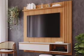 Painel para TV até 60 Polegadas 100% MDF Panamá Plus com 1 Porta Painel para TV até 60 Polegadas 100% MDF Panamá Plus com 1 Porta