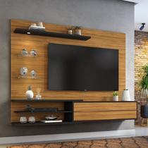 Painel para TV até 60 Polegadas 180cmx150,5cm 1 Porta 3 Prateleiras Nt 1115 Marrom Freijó Trend/Preto Tx Painel para TV até 60 Polegadas 180cmx150,5cm 1 Porta 3 Prateleiras Nt 1115 Marrom Freijó Trend/Preto Tx