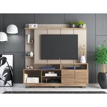 Painel para Tv até 60 Polegadas 2 Gavetas Carvalho Oak/Cristalo