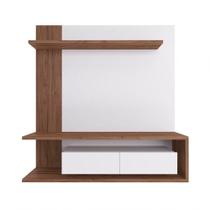 Painel Para Tv Até 60 Polegadas 2 Portas Estilare Móveis Branco Com Madeirado Painel Para Tv Até 60 Polegadas 2 Portas Estilare Móveis Branco Com Madeirado