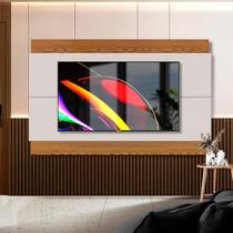Painel Para TV Até 60 Polegadas Com LED Off White Freijó Charm 2.2 Shop JM