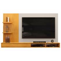Painel para Tv até 60 Polegadas com Nichos e Prateleiras Bento Cedro/Bali - Dj Móveis