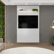 Painel para TV até 60 Polegadas Ripado com LED DJ Móveis Trento 143 Bali