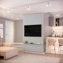 Painel para TV até 60 Polegadas Ripado DJ Móveis Trento 143 Bali