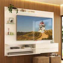 Painel Para Tv Até 65 Polegadas 1 Porta E Prateleiras Multimóveis MP1064 Branco