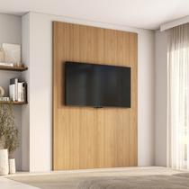 Painel para TV até 65 Polegadas 160cmx230cm Liso Aruá CabeCasa MadeiraOriginals Marrom Jatobá