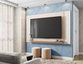 Painel Para Tv Até 65 Polegadas 3 Em 1 Jace Bege - Caemmun