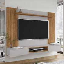 Painel para TV Até 65 Polegadas Albon 2 Portas Cinamomo/Off White - Pnr Móveis Painel para TV Até 65 Polegadas Albon 2 Portas Cinamomo/Off White - Pnr Móveis
