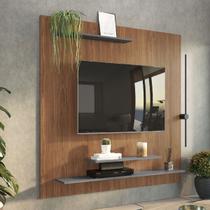 Painel para TV Até 65 Polegadas Chicago 3 Prateleira Freijo/Cinza - Irm Móveis Painel para TV Até 65 Polegadas Chicago 3 Prateleira Freijo/Cinza - Irm Móveis