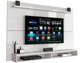 Painel Para TV Até 65 Polegadas Com Prateleira 1,80m Max Branco