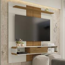 Painel para TV Até 65 Polegadas Eslováquia 1 Porta Off White/Cinamomo - Pnr Móveis