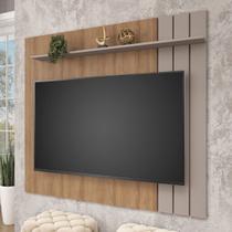 Painel para TV Até 65 Polegadas Galla 1 Prateleira Ripado Mel/Fendi - Fellicci Painel para TV Até 65 Polegadas Galla 1 Prateleira Ripado Mel/Fendi - Fellicci