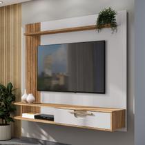 Painel para TV Até 65 Polegadas Jeri 1 Porta Cinamomo/Off White - Móveis Bechara Painel para TV Até 65 Polegadas Jeri 1 Porta Cinamomo/Off White - Móveis Bechara