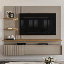 Painel para TV até 65 Polegadas LED Ripado 2 Portas Atena - Madetec