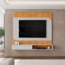 Painel para TV até 65 Polegadas MDF 150,5cmx139cm 1 Porta Deslizante Frisado Decorativo Tom Marrom Cedro/Bali Painel para TV até 65 Polegadas MDF 150,5cmx139cm 1 Porta Deslizante Frisado Decorativo Tom Marrom Cedro/Bali