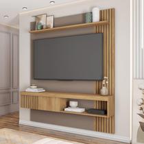 Painel para TV até 65 Polegadas Ripado 183x150cm Marrom Moon Painel para TV até 65 Polegadas Ripado 183x150cm Marrom Moon