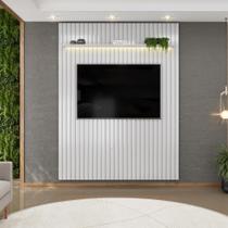 Painel para TV até 65 Polegadas Ripado com LED DJ Móveis Trento 183 Bali Painel para TV até 65 Polegadas Ripado com LED DJ Móveis Trento 183 Bali