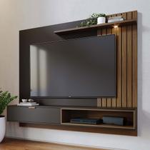 Painel para TV Até 65 Polegadas Tocantins 1 Porta 1 Prateleira Pretofosco/Noce Milano - Colibri