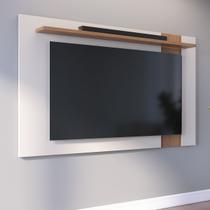 Painel para TV até 70 Pol Extensivo 160/180x108cm Leme Off White Matte Freijó