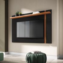 Painel para TV até 70 Pol Extensivo com Prateleira 160/180x108cm Leme Preto Noce Painel para TV até 70 Pol Extensivo com Prateleira 160/180x108cm Leme Preto Noce