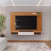 Painel para TV até 70 Polegadas 1 Prateleira DJ Móveis Rio Freijó Off White Painel para TV até 70 Polegadas 1 Prateleira DJ Móveis Rio Freijó Off White