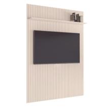 Painel para TV Até 70 Polegadas 1,80x2,40m Ripado com Prateleira Arbo Off White EDN