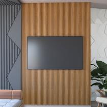 Painel para TV Até 70 Polegadas Apolo Ripado 100% Mdf 180 Cm Nature Fosco - Panorama Móveis Painel para TV Até 70 Polegadas Apolo Ripado 100% Mdf 180 Cm Nature Fosco - Panorama Móveis