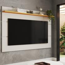 Painel para TV Até 70 Polegadas Bristol 1 Prateleira Off White/Nature - Panorama Móveis
