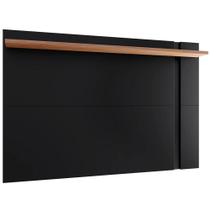 Painel para TV até 70 Polegadas Extensível Flex Leme Preto Fosco/Noce Milano - Colibri