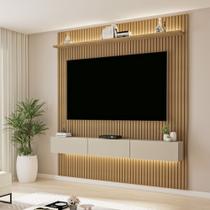 Painel para TV até 70 Polegadas Frisado com LED Curitiba - Valdemóveis