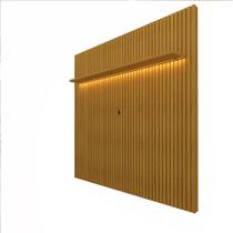 Painel Para Tv Até 70 Polegadas Ripado Com Led Naturale Painel Para Tv Até 70 Polegadas Ripado Com Led Naturale