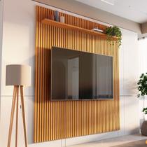 Painel para TV até 72 Polegadas 100% MDF 185,5cmx250cm Aloe CabeCasa MadeiraOriginals Bege Nature