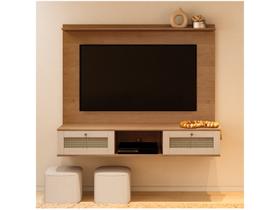 Painel para TV Até 72 Polegadas Decor 2 Portas Cinamomo/Off White - Artely Móveis